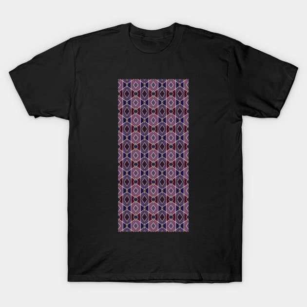 Purple diamond pattern T-Shirt by DentistArt2022